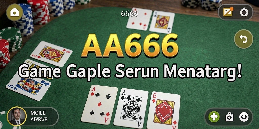 Tampilan gameplay Gaple yang seru dan interaktif di AA666.