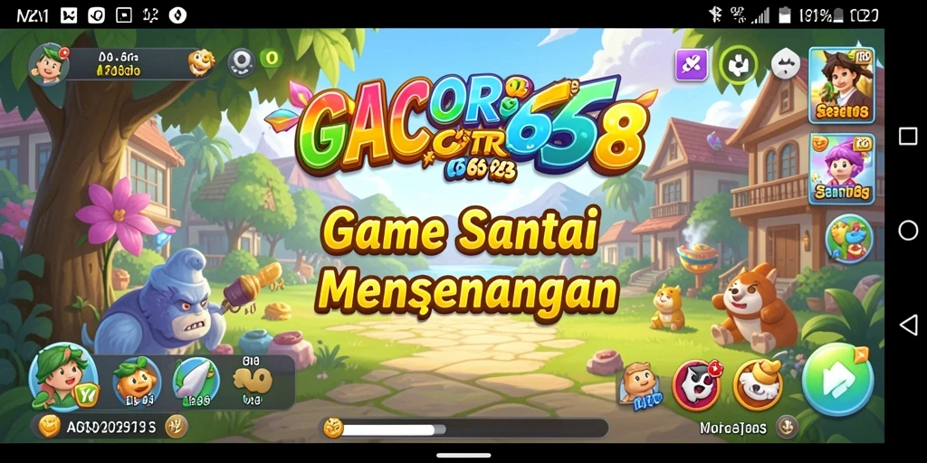 Tampilan gameplay GACOR668 yang cerah dan menawan.
