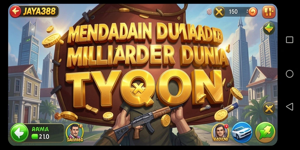 Screenshot menampilkan gameplay seru JAYA388 dengan elemen Tycoon.