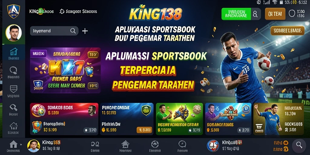 Tampilan interaktif dari gameplay taruhan olahraga KING138.