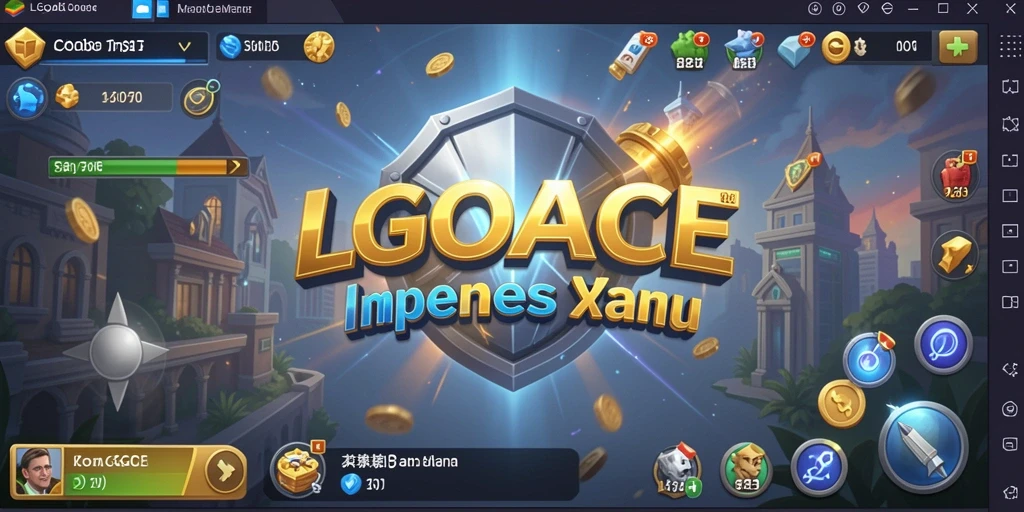 Tampilan gameplay LGOACE yang menampilkan manajemen bisnis yang seru.