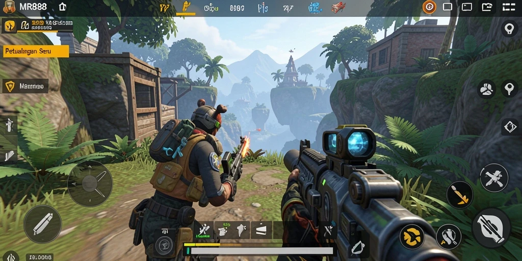 Tampilan gameplay seru dan grafis menawan dari MR888.