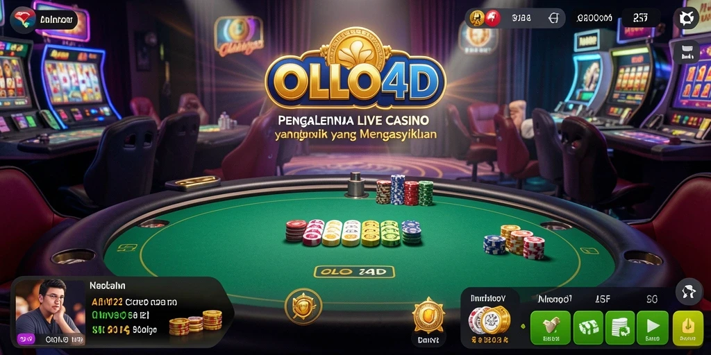 Tampilan gameplay Live Casino yang seru dan interaktif.