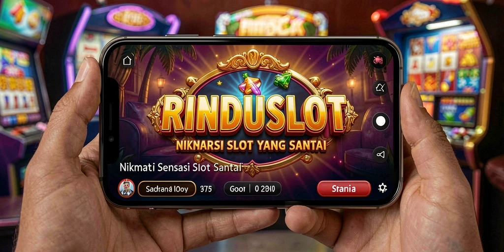 Tampilan gameplay RINDUSLOT yang ceria dan menghibur.